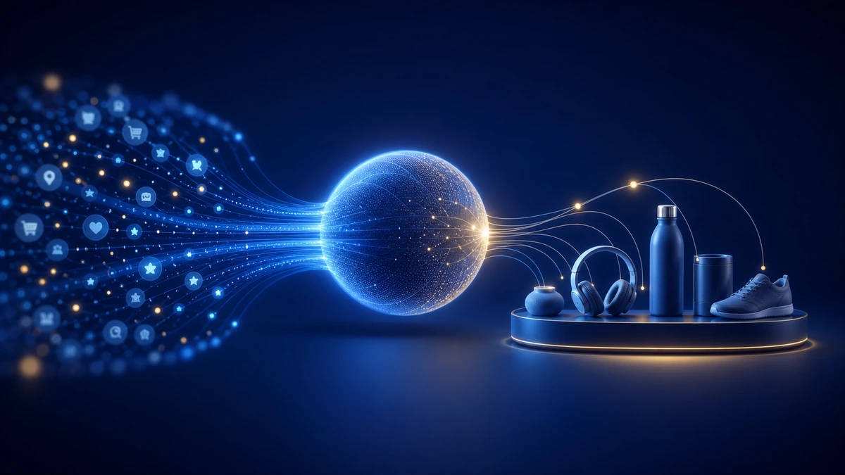 3D-визуализация AI-сигналов спроса и отбора товарного ассортимента